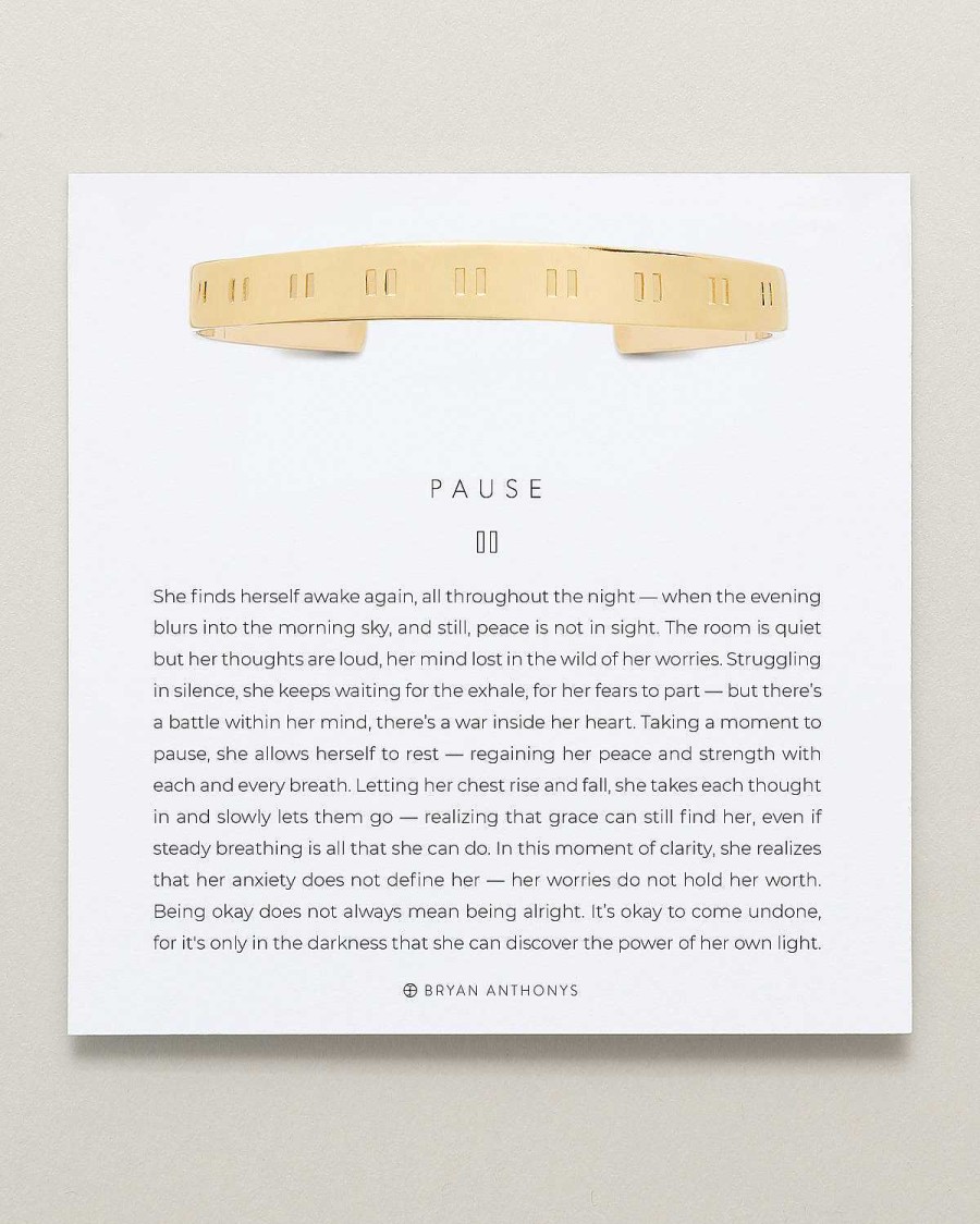 Bracelets Bryan Anthonys | Pause Engraved Cuff