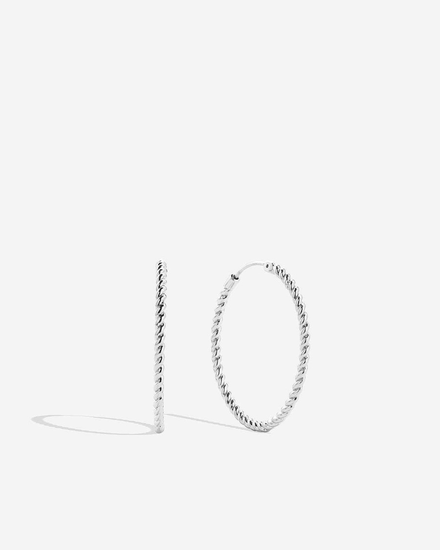 Earrings Bryan Anthonys | Entwined Dainty Hoop Earrings