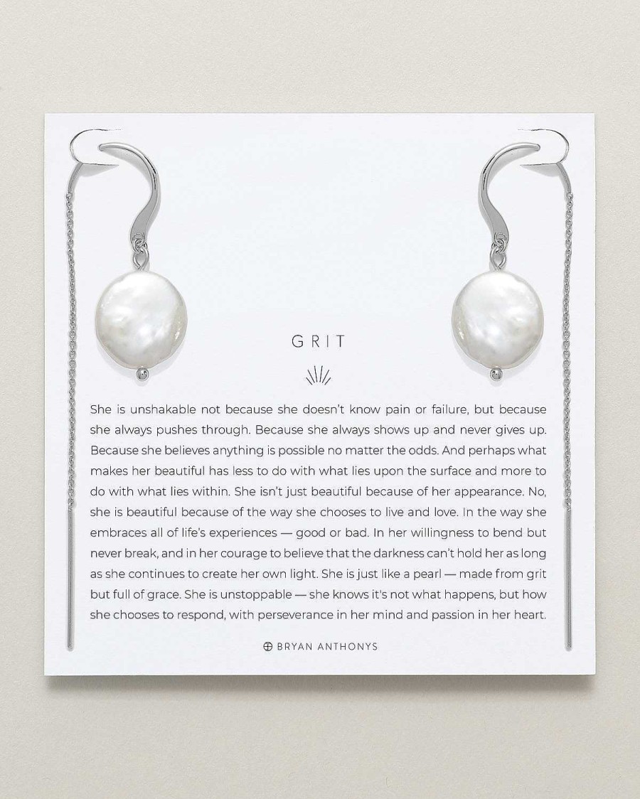 Earrings Bryan Anthonys | Grit Threader Earrings