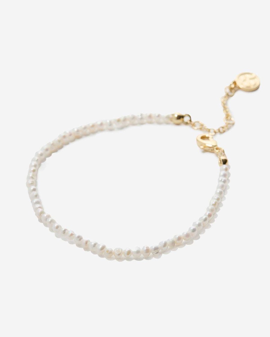 Bracelets Bryan Anthonys | Grit Seed Pearl Bracelet 14K Gold