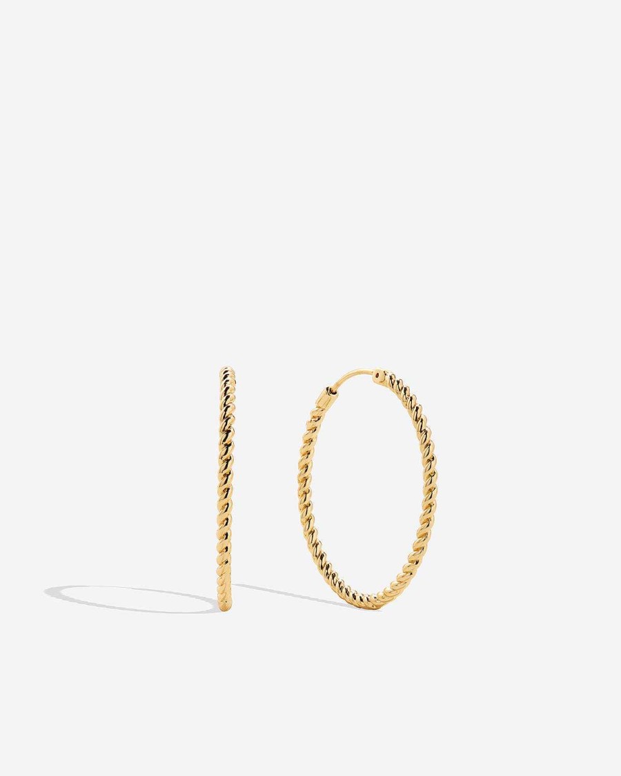 Earrings Bryan Anthonys | Entwined Dainty Hoop Earrings